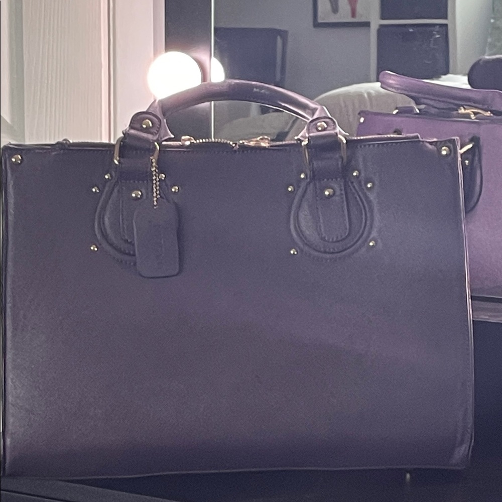 Chic Purple Satchel Bag